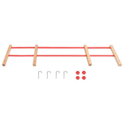 vidaXL Rugleuning voor slee multiplex rood