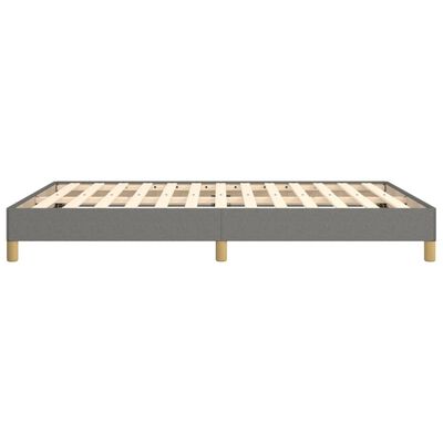 vidaXL Bedframe stof donkergrijs 140x190 cm