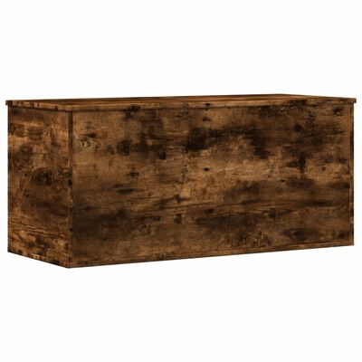 vidaXL Opbergbox 100x42x46 cm bewerkt hout gerookt eikenkleurig