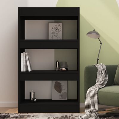 vidaXL Boekenkast/kamerscherm 60x30x103 cm bewerkt hout zwart