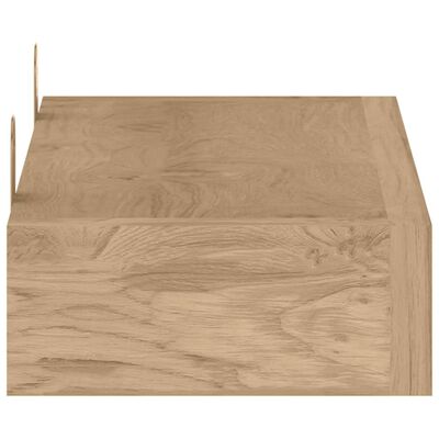 vidaXL Wandschappen 2 st 40x15x4 cm massief teakhout