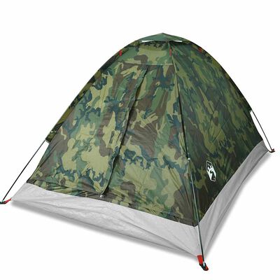 vidaXL Koepeltent 2-persoons waterdicht camouflage