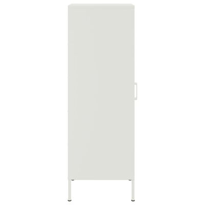 vidaXL Hoge kast 36x39x113 cm staal wit