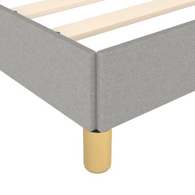 vidaXL Bedframe zonder matras stof lichtgrijs 160x200 cm