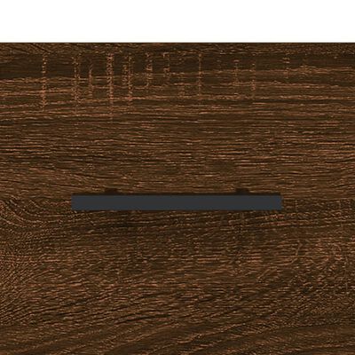 vidaXL Hoge kast 69,5x31x115 cm bewerkt hout bruin eikenkleur