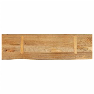 vidaXL Tafelblad met natuurlijke rand 110x30x2,5 cm massief mangohout