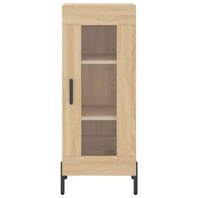 vidaXL Hoge kast 34,5x34x180 cm bewerkt hout sonoma eikenkleurig