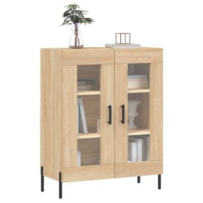 vidaXL Dressoir 69,5x34x90 cm bewerkt hout sonoma eikenkleurig