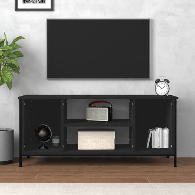 vidaXL Tv-meubel 102x35x45 cm bewerkt hout zwart