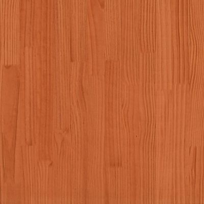 vidaXL Bedframe massief grenenhout wasbruin 140x190 cm