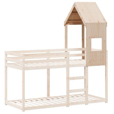 vidaXL Kinderbedhuisje 55x84x132 cm massief grenenhout