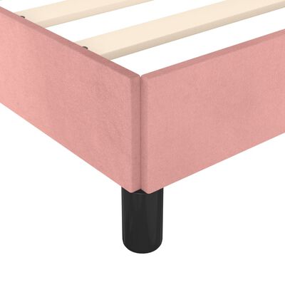 vidaXL Bedframe fluweel roze 140x200 cm