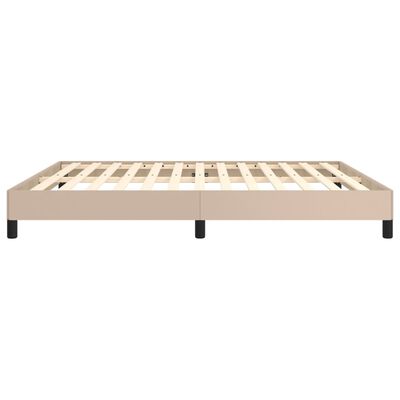 vidaXL Bedframe kunstleer cappuccinokleurig 180x200 cm