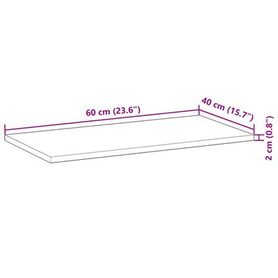 vidaXL Wandschappen 4 st zwevend olieafwerking 60x40x2 cm acaciahout