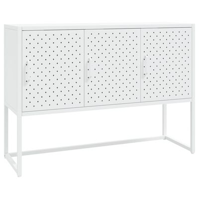 vidaXL Dressoir 105x35x75 cm staal wit