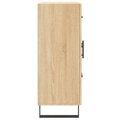 vidaXL Dressoir 69,5x34x90 cm bewerkt hout sonoma eikenkleurig