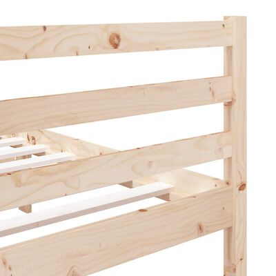 vidaXL Bedframe massief hout 135x190 cm