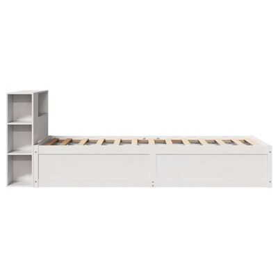 vidaXL Bedframe zonder matras massief grenenhout wit 140x200 cm