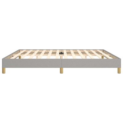 vidaXL Bedframe zonder matras stof lichtgrijs 200x200 cm