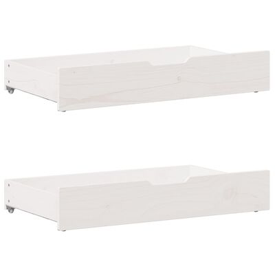 vidaXL Bedframe zonder matras massief grenenhout wit 120x190 cm