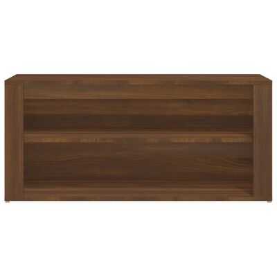 vidaXL Schoenenrek 100x35x45 cm bewerkt hout bruin eikenkleur