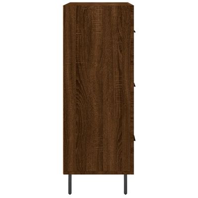 vidaXL Dressoir 69,5x34x90 cm bewerkt hout bruin eikenkleur