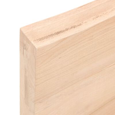 vidaXL Wandschap 80x40x(2-6) cm onbehandeld massief eikenhout