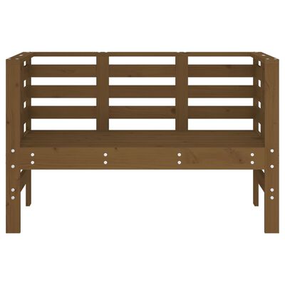 vidaXL Tuinbankje 111,5x53x71 cm massief grenenhout honingbruin