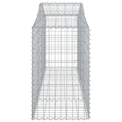 vidaXL Schanskorven 5 st gewelfd 200x50x80/100 cm gegalvaniseerd ijzer