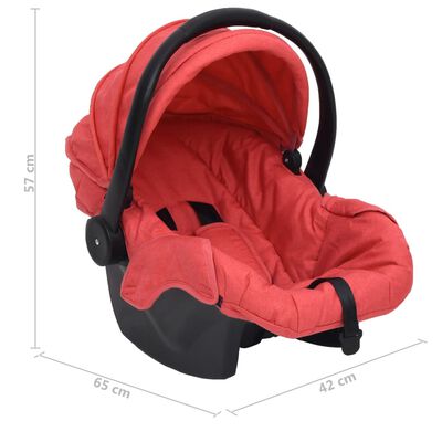 vidaXL Babyautostoel 42x65x57 cm rood