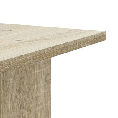 vidaXL Plantenstandaards 2 st 30x30x80 cm bewerkt hout sonoma eiken