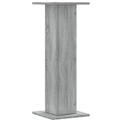 vidaXL Plantenstandaards 2 st 30x30x80 cm bewerkt hout grijs sonoma