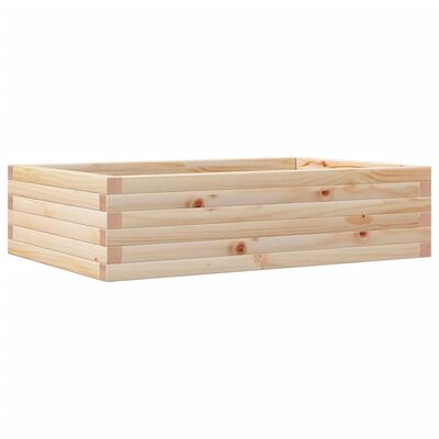 vidaXL Plantenbak 90x60x23 cm massief grenenhout