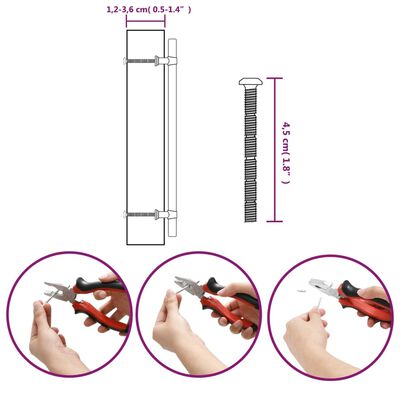 vidaXL Handvatten 20 st 224 mm roestvrij staal bronskleurig