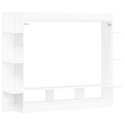 vidaXL Tv-meubel 152x22x113 cm bewerkt hout wit