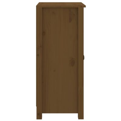 vidaXL Dressoir 39x35x80 cm massief grenenhout honingbruin