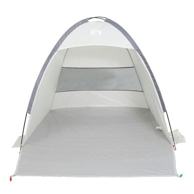 vidaXL Strandtent 3-persoons waterdicht grijs