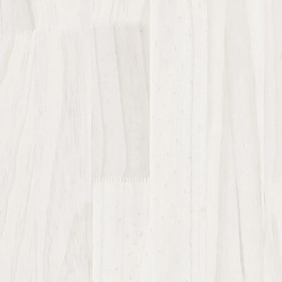 vidaXL Bedframe massief grenenhout wit 180x200 cm