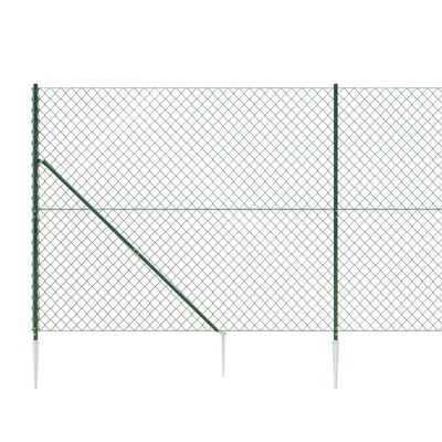 vidaXL Gaashek met grondankers 0,8x25 m groen