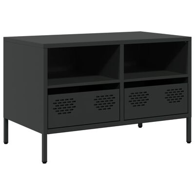 vidaXL Tv-meubel 68x39x43,5 cm koudgewalst staal zwart