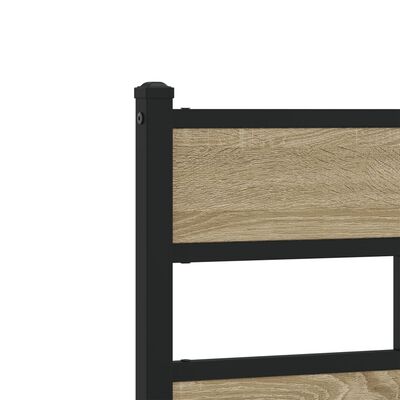 vidaXL Bedframe zonder matras hout sonoma eikenkleurig 137x190 cm