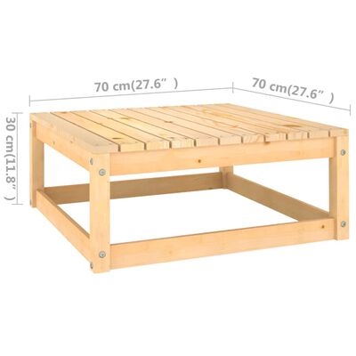 vidaXL 7-delige Loungeset met kussens massief grenenhout