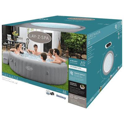 Bestway Lay-Z-Spa Bubbelbad Grenada Airjet rond