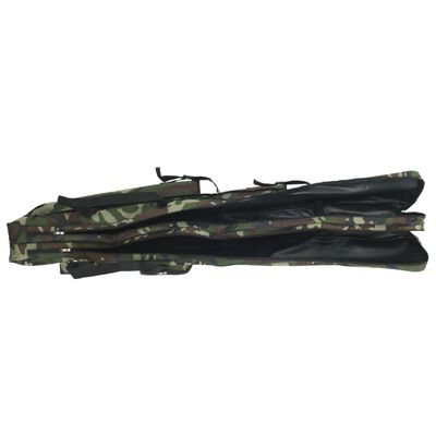 vidaXL Hengeltas 160 cm camouflage oxford stof groen