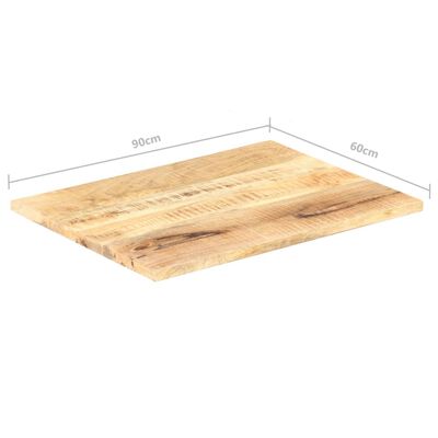 vidaXL Tafelblad 25-27 mm 90x60 cm massief mangohout