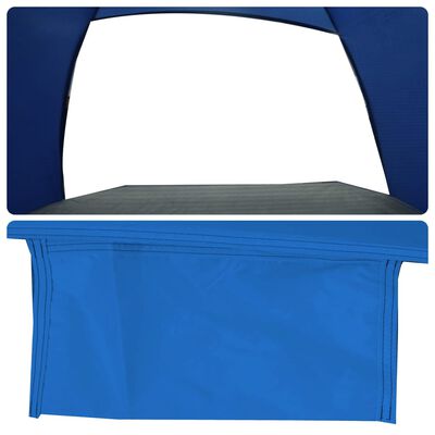 vidaXL Strandtent 3-persoons waterdicht azuurblauw