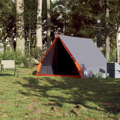 vidaXL Tent A-frame 2-persoons waterdicht grijs