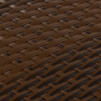 vidaXL Balkonscherm 300x100 cm poly rattan bruin en zwart