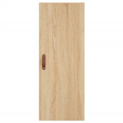 vidaXL Hoge kast 34,5x34x180 cm bewerkt hout sonoma eikenkleurig