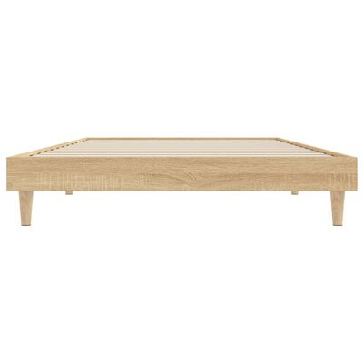 vidaXL Bedframe zonder matras hout sonoma eikenkleurig 90x200 cm